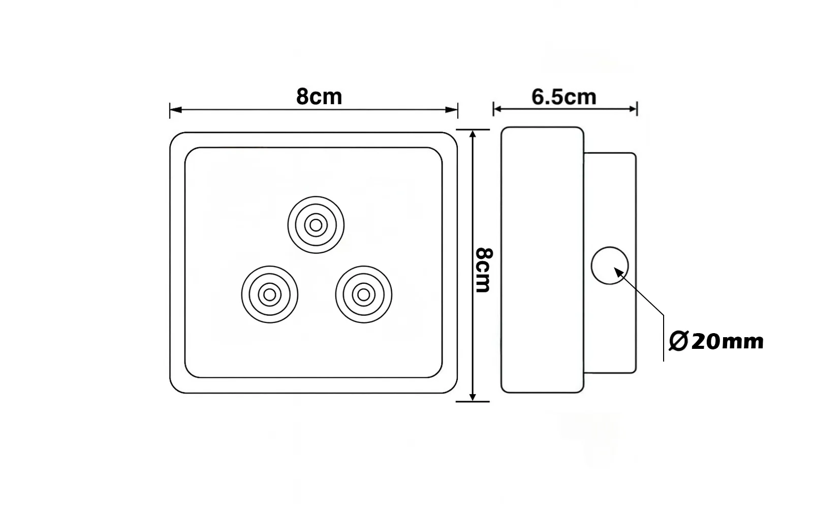 چراغ پرتابی 3w - تصویر دوم